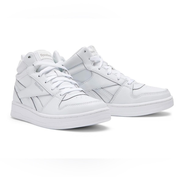 Reebok White High-Top Sneakers with Padded Ankle - Picture 3 of 8